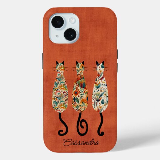 Boho heeft drie katten gemaakt Case-Mate iPhone case (Achterkant)