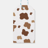 Boho Heilige Koe Boerderij Dierlijk Baby shower Cadeaulabel (Achterkant)