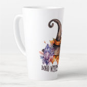 Boho Hekserige Sfeer Halloween Latte Mok (Linkerhoek)