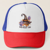 Boho Hekserige Sfeer Halloween Trucker Pet (Voorkant)