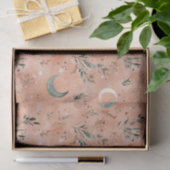 Boho Hemel Bloem Maans Patroon (4) Tissuepapier (Geschenk)