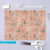 Boho Hemel Bloem Maans Patroon (4) Tissuepapier (Craft)
