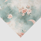 Boho Hemel Bloem Maans Patroon (7) Tissuepapier (Detail)