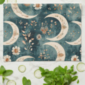 Boho Hemel Bloem Maans Patroon (9) Theedoek (Gevouwen)