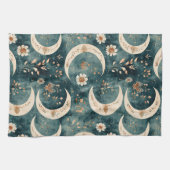 Boho Hemel Bloem Maans Patroon (9) Theedoek (Horizontaal)