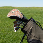 Boho Hemel Bloem Maantje Patroon (5) Golfheadcover (Insitu)