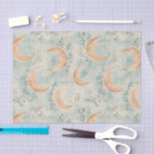 Boho Hemel Bloem Maantje Patroon (8) Tissuepapier (Craft)