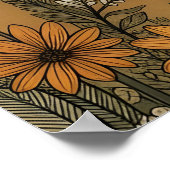 Boho Hemel Maangestalte Berg Yurt Poster (Hoek)