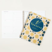 Boho Hemel Zon Maan Monogram Script Planner (Display)