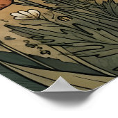 Boho Hemels Berg Wilde Bloem Zon Poster (Hoek)