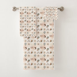Boho Hemels Bloempatroon Bad Handdoek