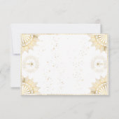 Boho Hemels Zon- en Maans Bruidsdouche Tarot Bedankkaart (Achterkant)