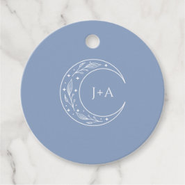 Boho hemelse bruiloft bedankjes labels