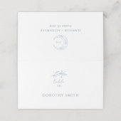 Boho hemelse bruiloft plaatskaartje (Buitenkant ongevouwen)