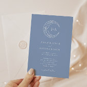 Boho hemelse bruiloft uitnodiging