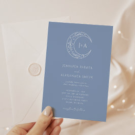 Boho hemelse bruiloft uitnodiging