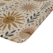 Boho hemelse zon en maan patroon snijplank (Hoek)