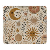 Boho hemelse zon en maan patroon snijplank (Voorkant)