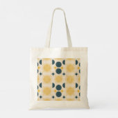 Boho Hemelse Zon Maan Monogram Schrift Tote Bag (Achterkant)