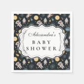 Boho Hemelwezens Baby Borrel Servet (Voorkant)