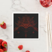 Boho Henna Lotus Flower Servet (Insitu)
