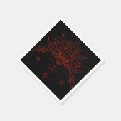 Boho Henna Lotus Flower Servet (Hoek)