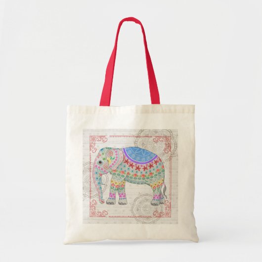 Boho Henna ziet er Decoratief Elephant Tas uit (Voorkant)