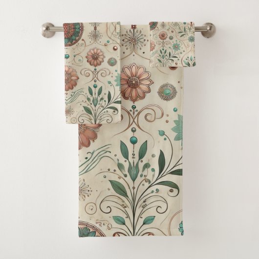 Boho Herb Bad Handdoek (Insitu)