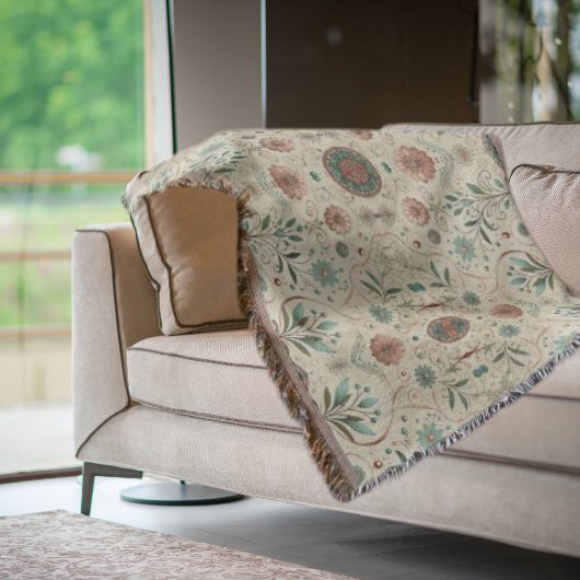 Boho Herb Pattern Deken