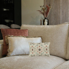 Boho Herb Pattern Lumbar Accent Kussen