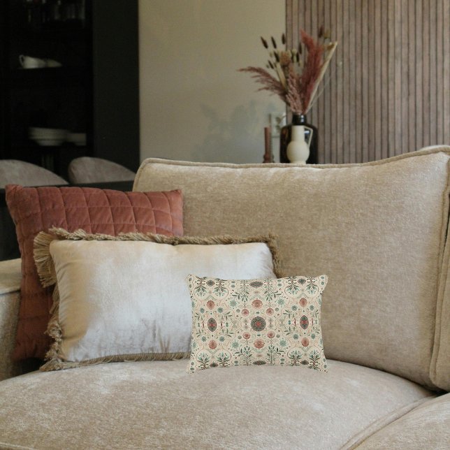 Boho Herb Pattern Lumbar Accent Kussen (Creator heeft geüpload)