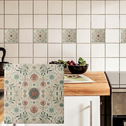 Boho Herb Small Pattern Tegeltje