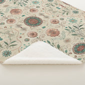 Boho Herbs Sherpa Blanket Sherpa Deken (3/4)