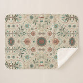 Boho Herbs Sherpa Blanket Sherpa Deken (Voorkant (horizontaal))