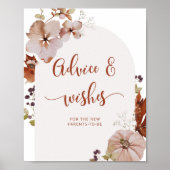 Boho herfst advies en wensen poster (Voorkant)