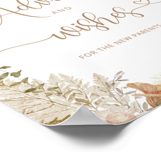 Boho herfst advies en wensen poster (Hoek)