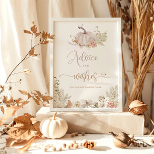 Boho herfst advies en wensen poster