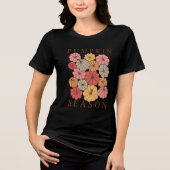 Boho Herfst Autumn Design Tri-Blend Shirt (Voorkant)