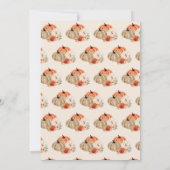 Boho Herfst Baby shower A Little Pumpkin Kaart (Achterkant)