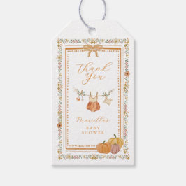 Boho herfst baby shower favor cadeau tag cadeaulabel