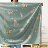 Boho Herfst Baby Shower Fleece Deken