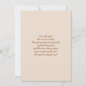 Boho herfst Baby shower Girl Invitation Kaart (Achterkant)