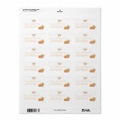 Boho Herfst Baby Shower Retouradres Label (Full Sheet)