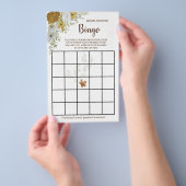 Boho Herfst Bloem Bruids Borrel Bingo Spelkaart F Flyer (Hand)