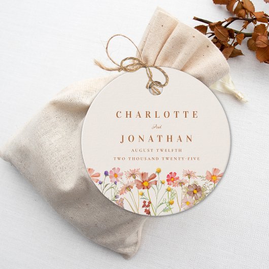 Boho Herfst Bloem Bruiloft Dank Je Bedankjes Labels