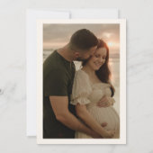 Boho Herfst Bloem Hello Baby Baby Shower Feest Kaart (Achterkant)