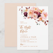 Boho herfst Bloemen de avond ervoor Kaart (Voorkant / Achterkant)