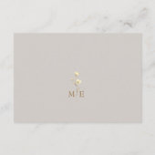 Boho Herfst Bloemen Trouwdetails Kaart (Achterkant)