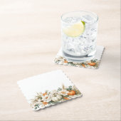 Boho Herfst Bloemenarrangement Kartonnen Onderzetters (Insitu)