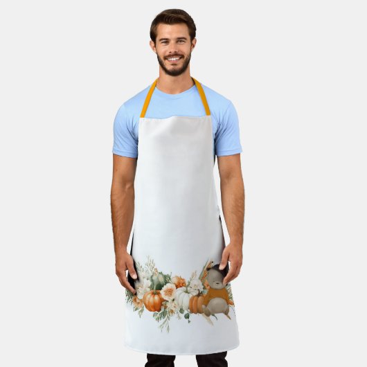 Boho Herfst Bloemenarrangement Schort (Gedragen)